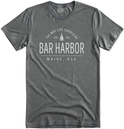 Cute Coastal Sailboat Bar Harbor Maine T-Shirt