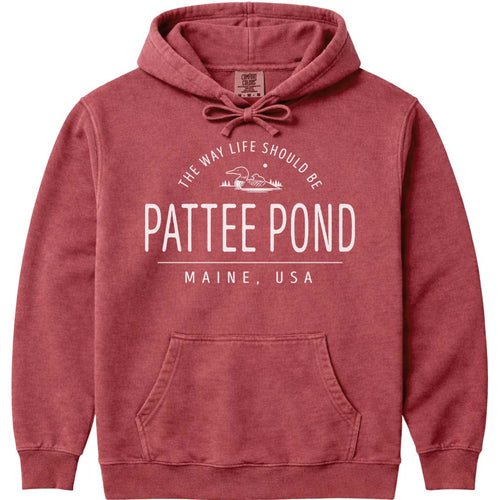 Cute Pattee Pond Maine Region Icon Hoodie