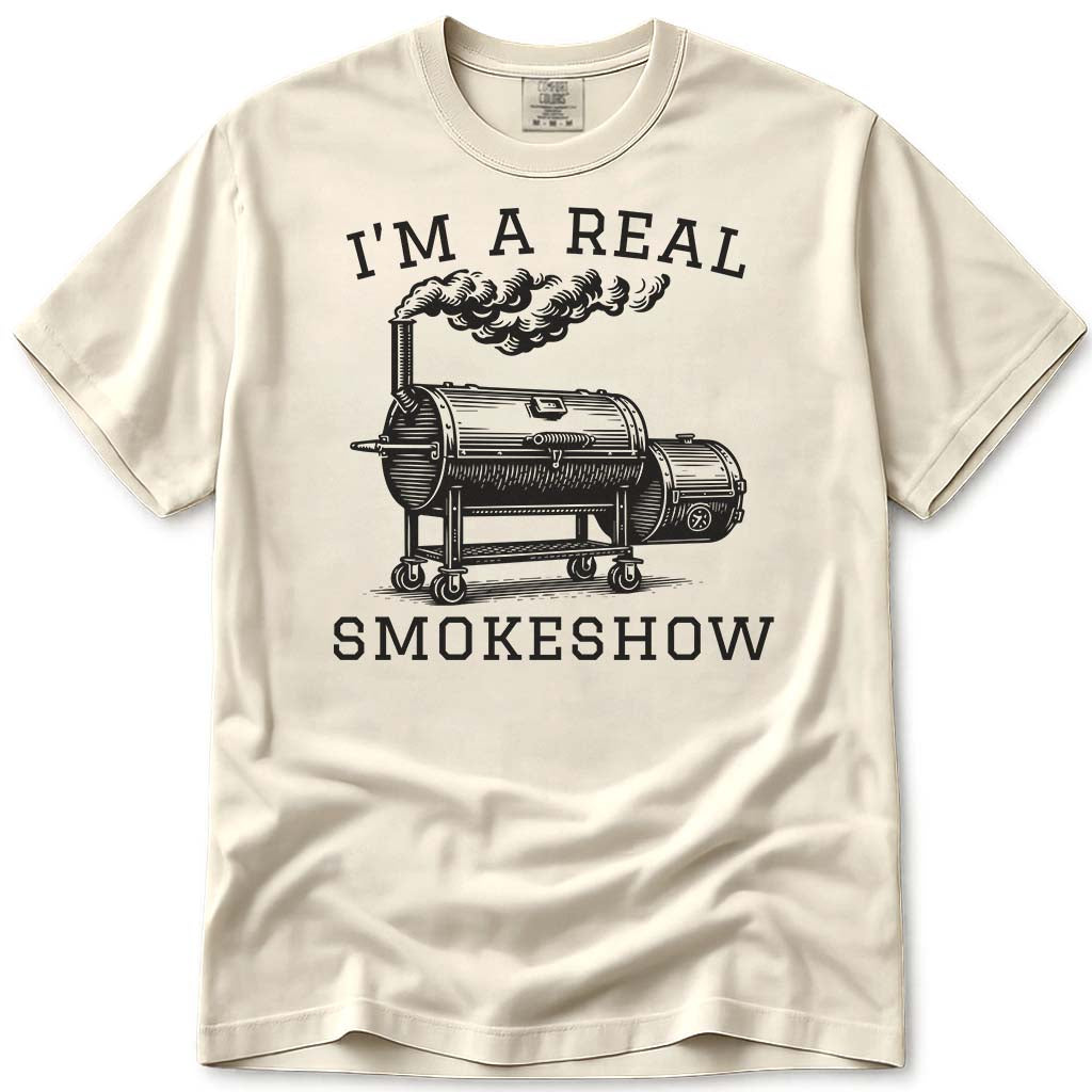 Dad Smokeshow Meat Smoker T-Shirt - Ivory