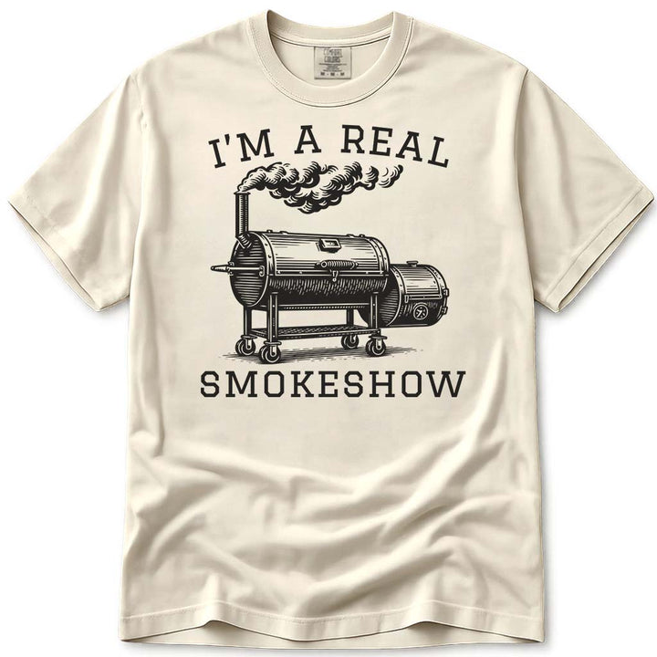 Dad Smokeshow Meat Smoker T-Shirt - Ivory