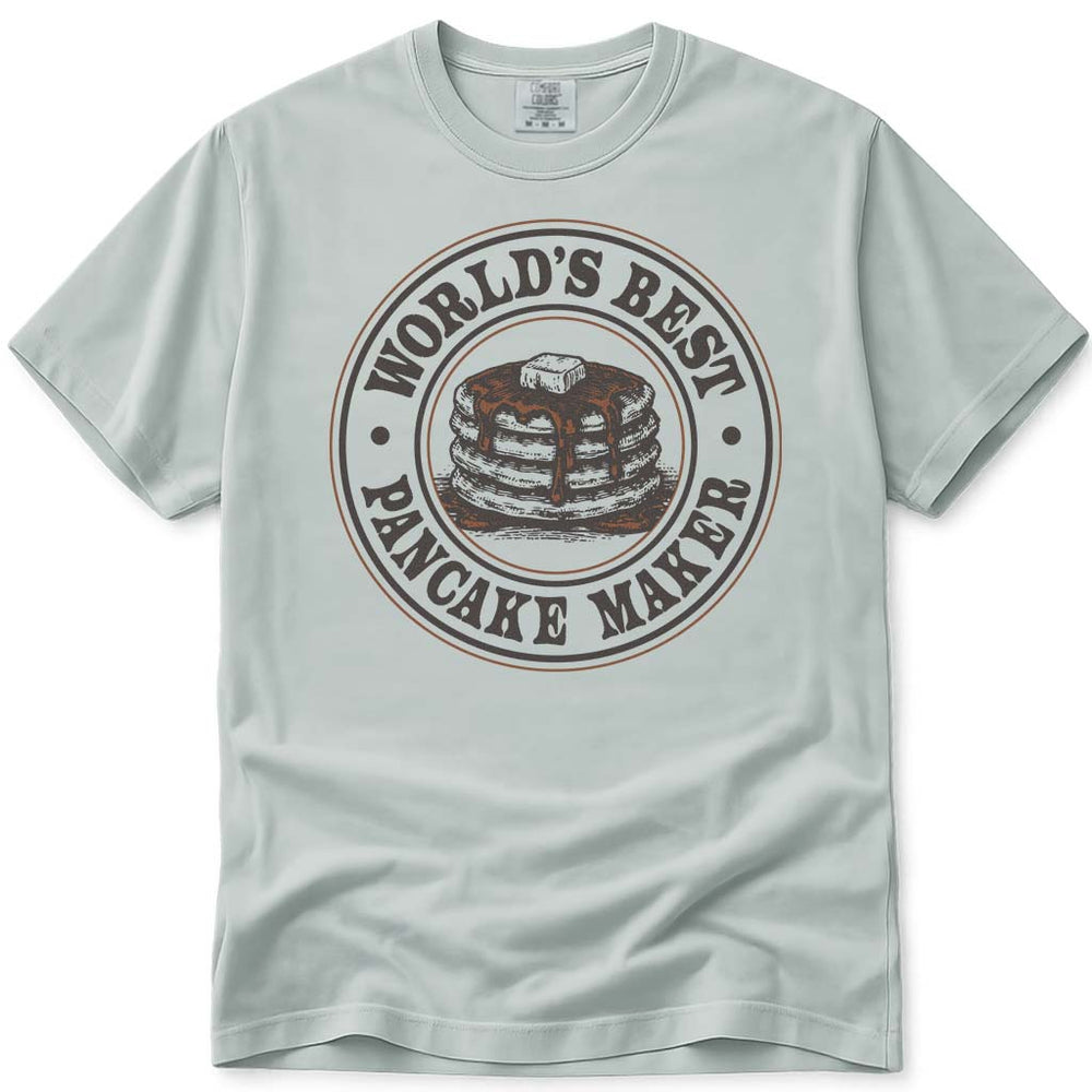 World's Best Pancake Maker Dad Tee - Bay
