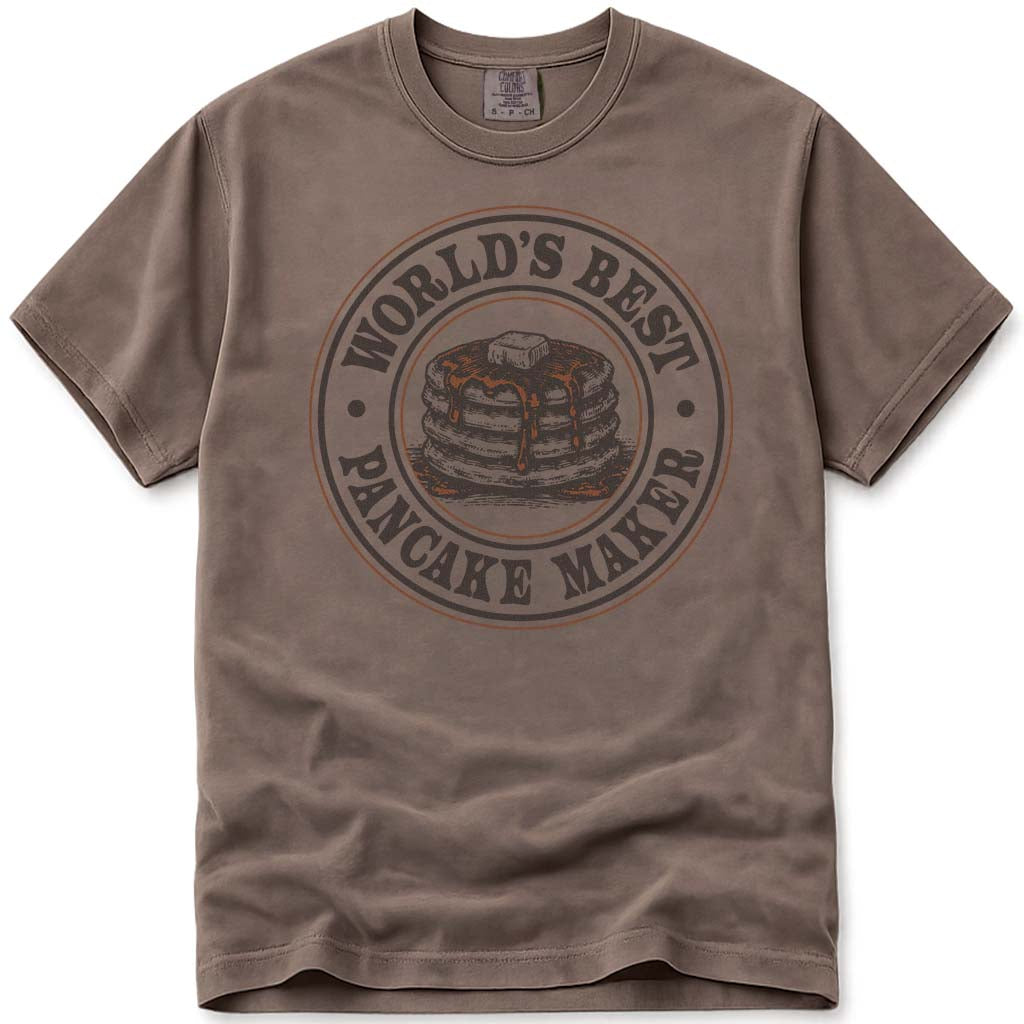World's Best Pancake Maker Dad Tee - Espresso