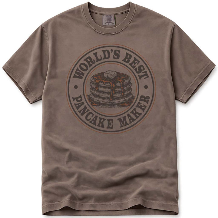 World's Best Pancake Maker Dad Tee - Espresso