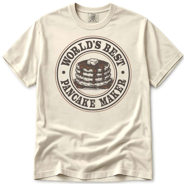 World's Best Pancake Maker Dad Tee - Ivory