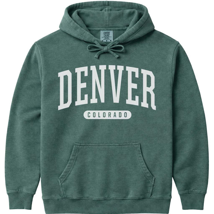 Denver Colorado Hoodie Sweatshirt - Blue Spruce