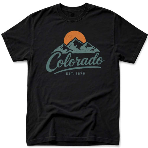 Retro Vintage Colorado Mountains T-Shirt - Est. 1876