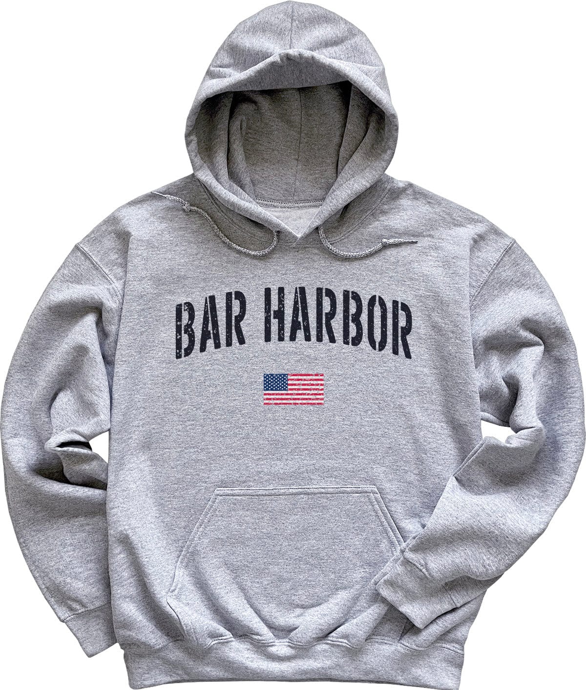 Distressed Stencil USA Vintage Bar Harbor Hoodie