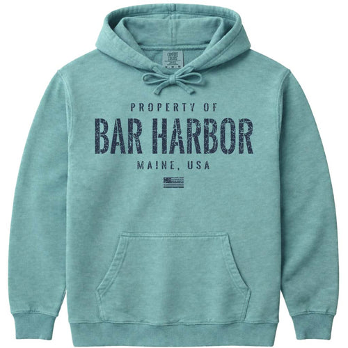 Distressed Vintage Property of Bar Harbor Hoodie