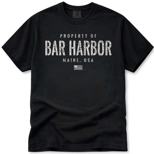 Distressed Vintage Property of Bar Harbor ME T Shirt