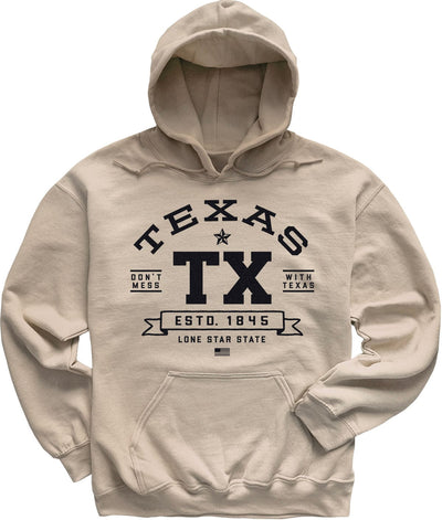 Sand Beige Don't Mess With Texas Hoodie