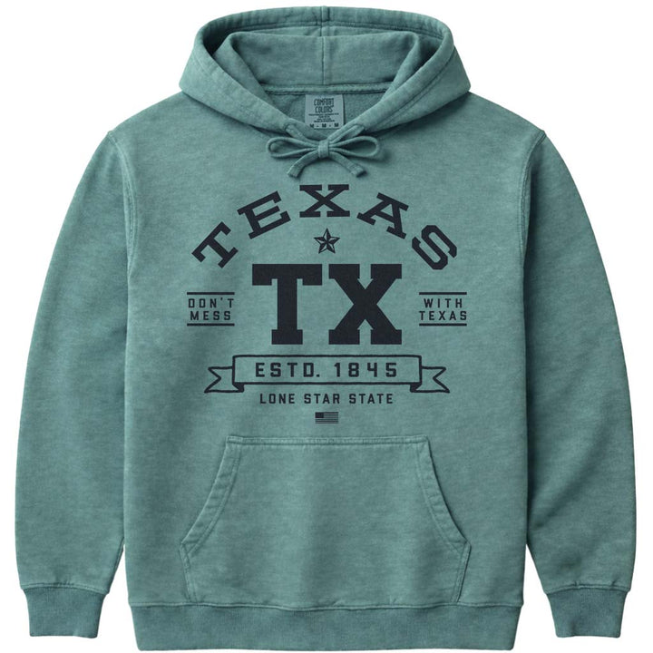 Don't Mess With Texas Hoodie Sweatshirt - Light Green