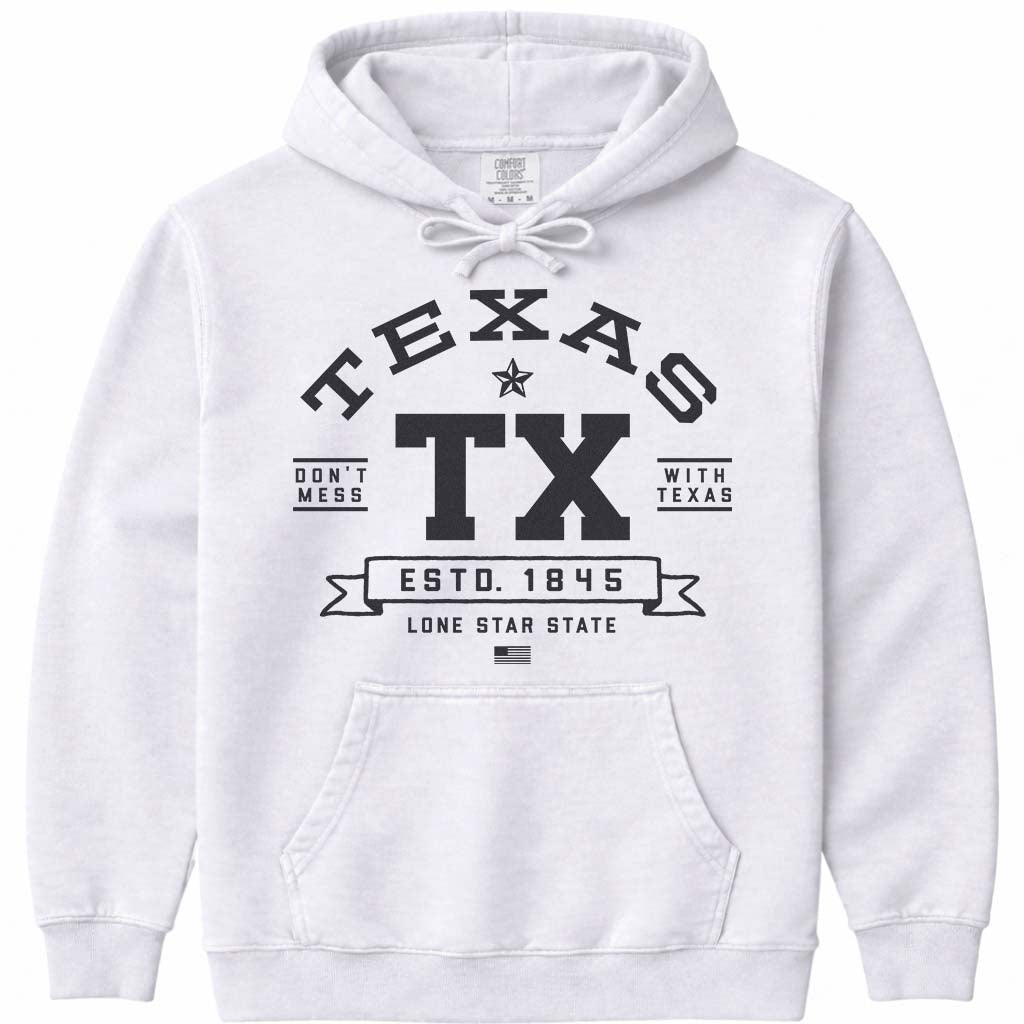 Don't Mess With Texas Hoodie Sweatshirt - White