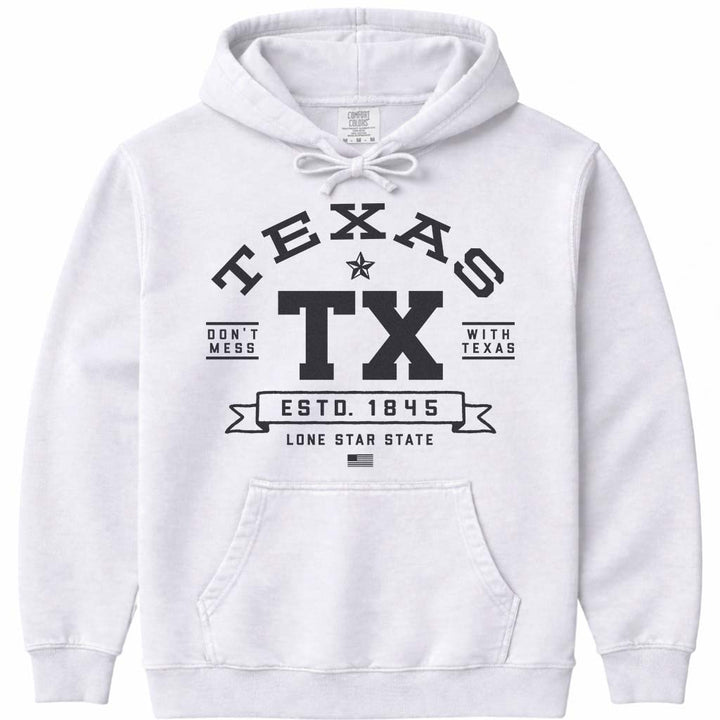 Don't Mess With Texas Hoodie Sweatshirt - White