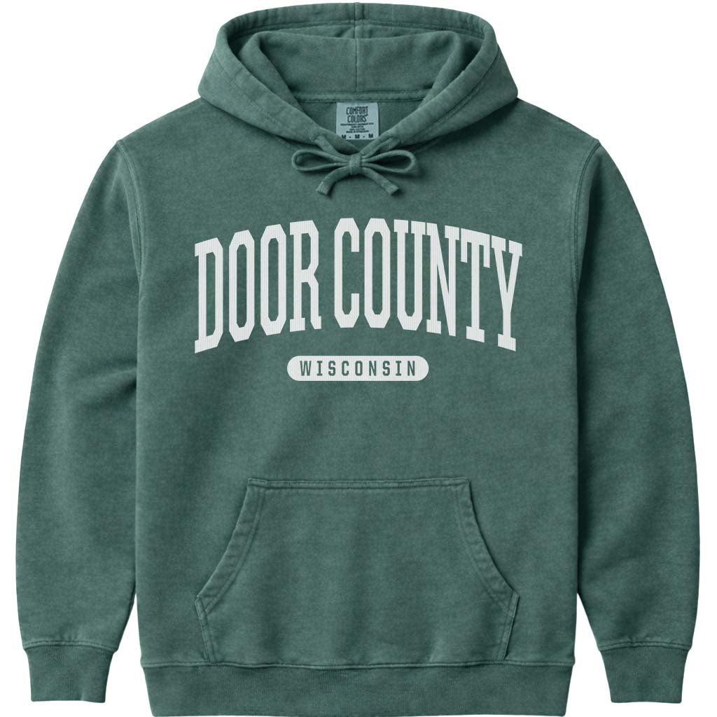 Door County Wisconsin Hoodie - Blue Spruce