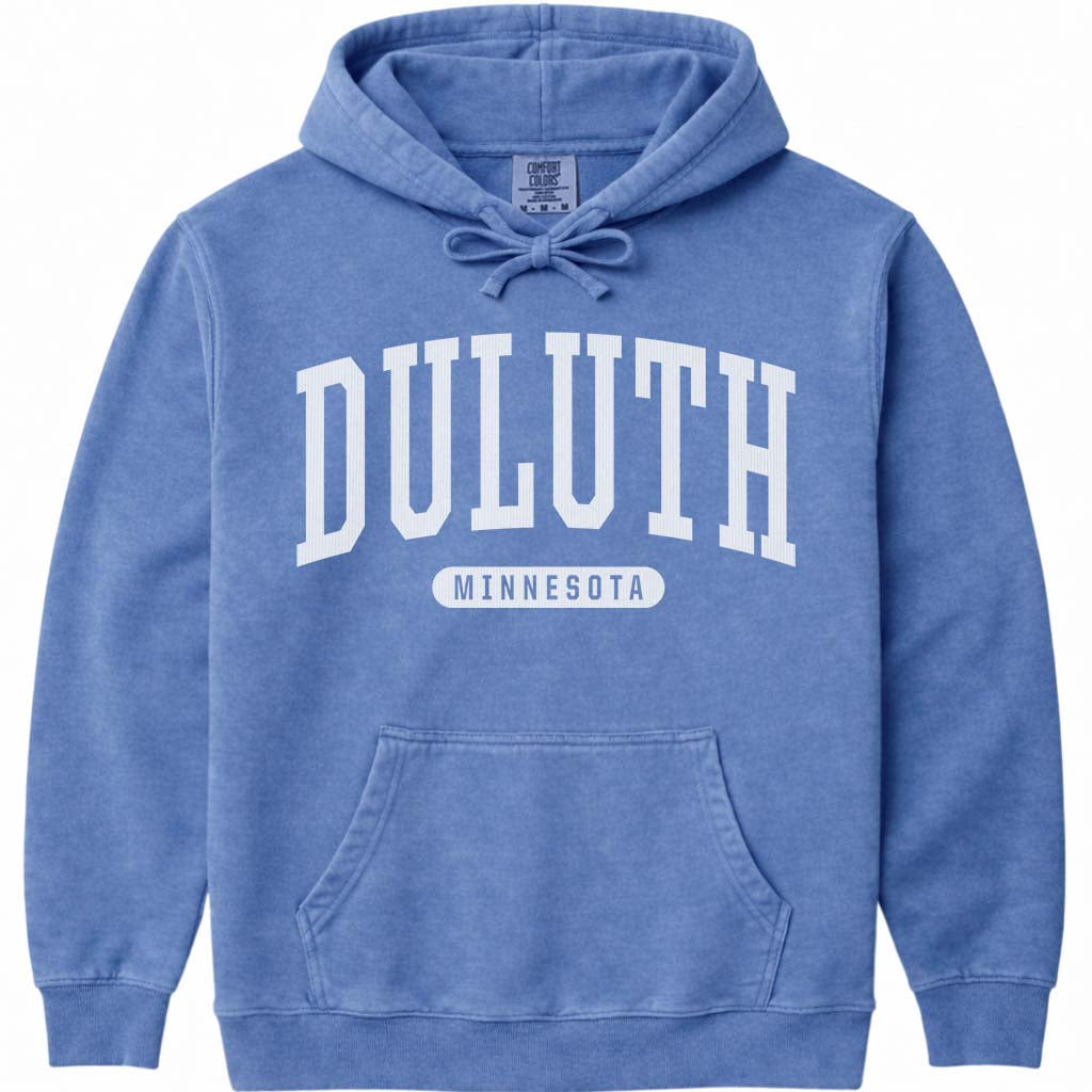 Duluth Minnesota Hoodie - Flo Blue