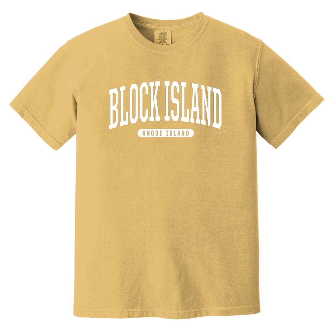 College Style Block Island T-Shirt - RI Comfort Colors Tee