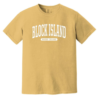 College Style Block Island T-Shirt - RI Comfort Colors Tee