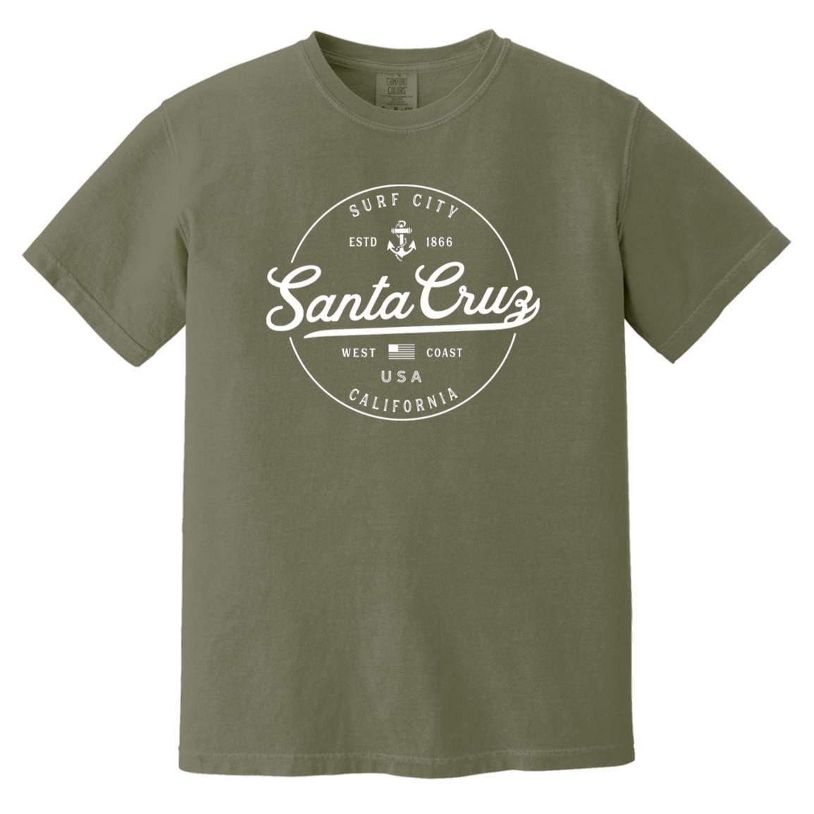 Santa Cruz California T-Shirt - Surf City CAComfort Colors Tee