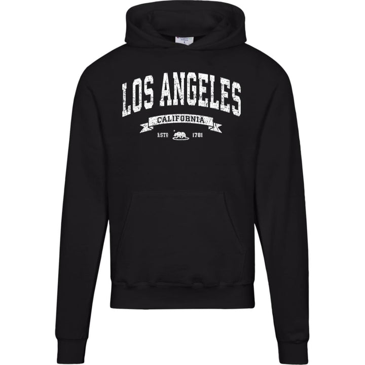Distressed Vintage Los Angeles Hoodie - LA Champion Sweatshirt