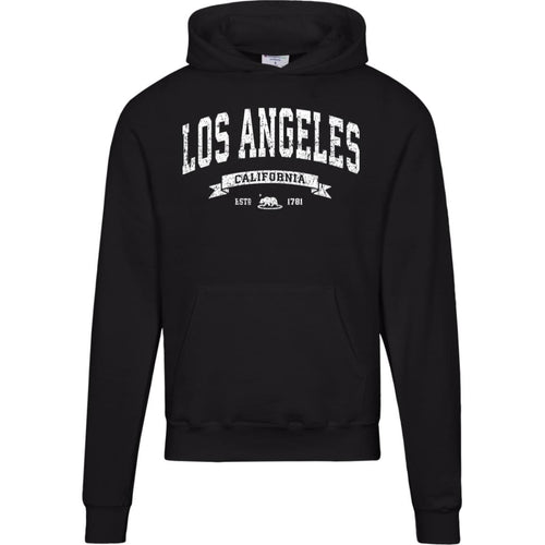 Distressed Vintage Los Angeles Hoodie - LA Champion Sweatshirt