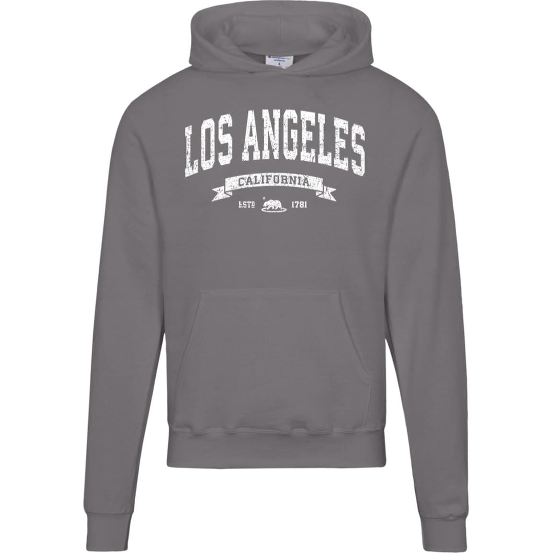 Distressed Vintage Los Angeles Hoodie - LA Champion Sweatshirt