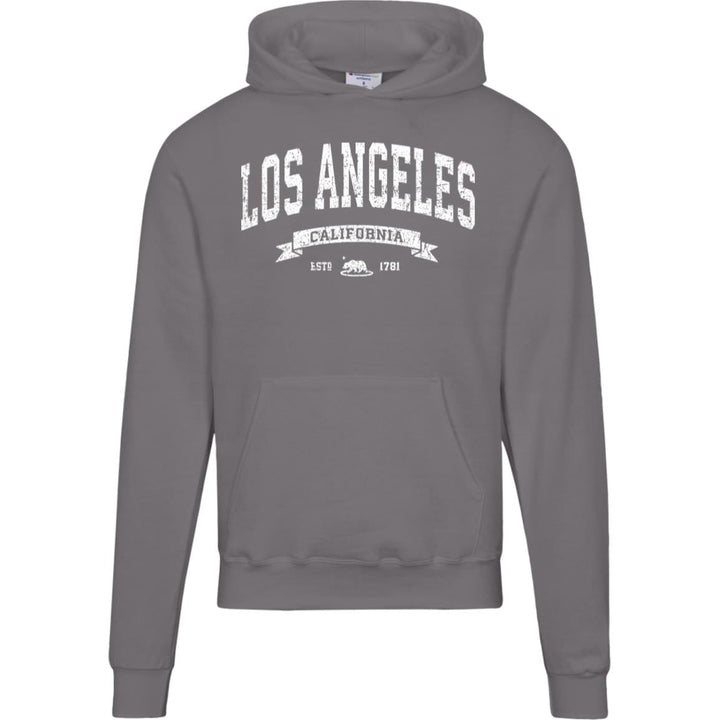 Distressed Vintage Los Angeles Hoodie - LA Champion Sweatshirt
