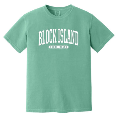 College Style Block Island T-Shirt - RI Comfort Colors Tee