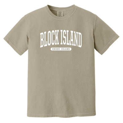 College Style Block Island T-Shirt - RI Comfort Colors Tee