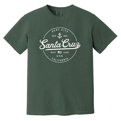 Santa Cruz California T-Shirt - Surf City CAComfort Colors Tee