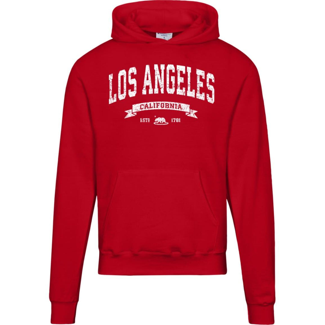 Distressed Vintage Los Angeles Hoodie - LA Champion Sweatshirt