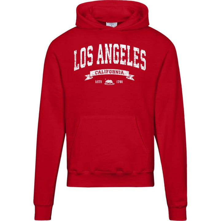 Distressed Vintage Los Angeles Hoodie - LA Champion Sweatshirt