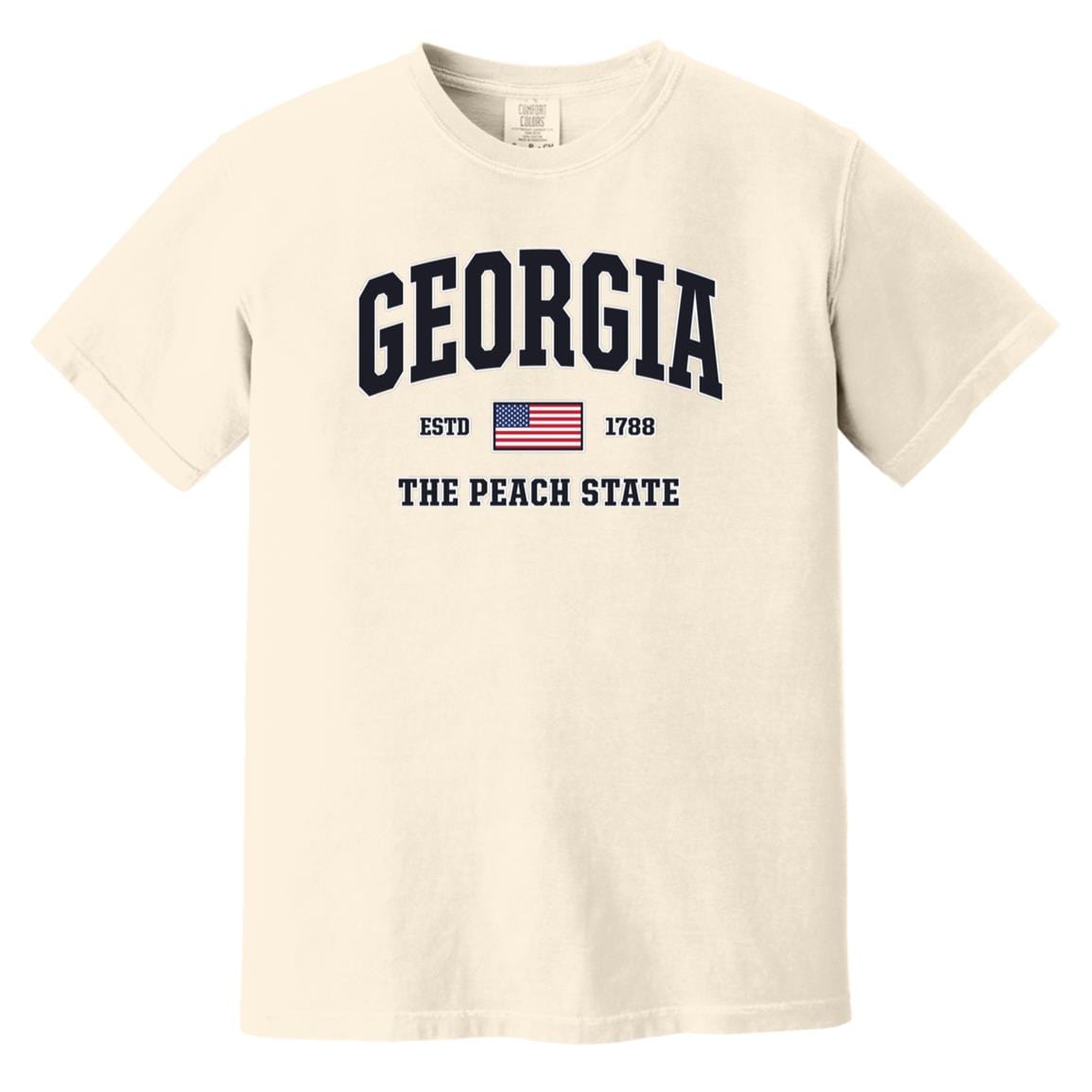 USA Flag Georgia Shirt - Patriotic GA Comfort Colors Tee