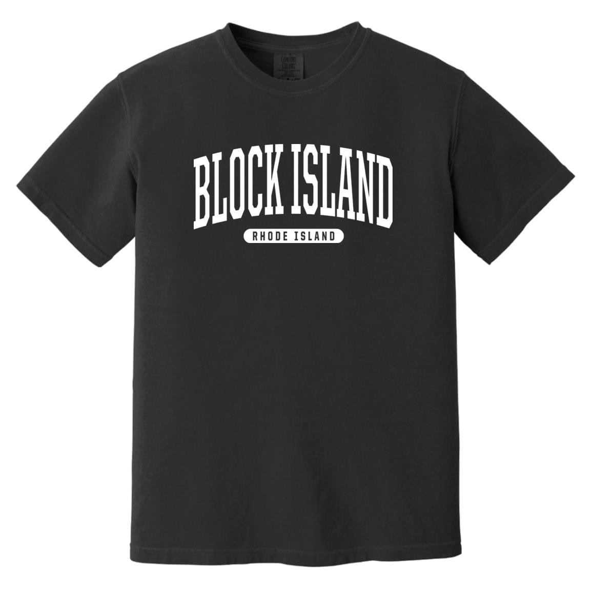 College Style Block Island T-Shirt - RI Comfort Colors Tee