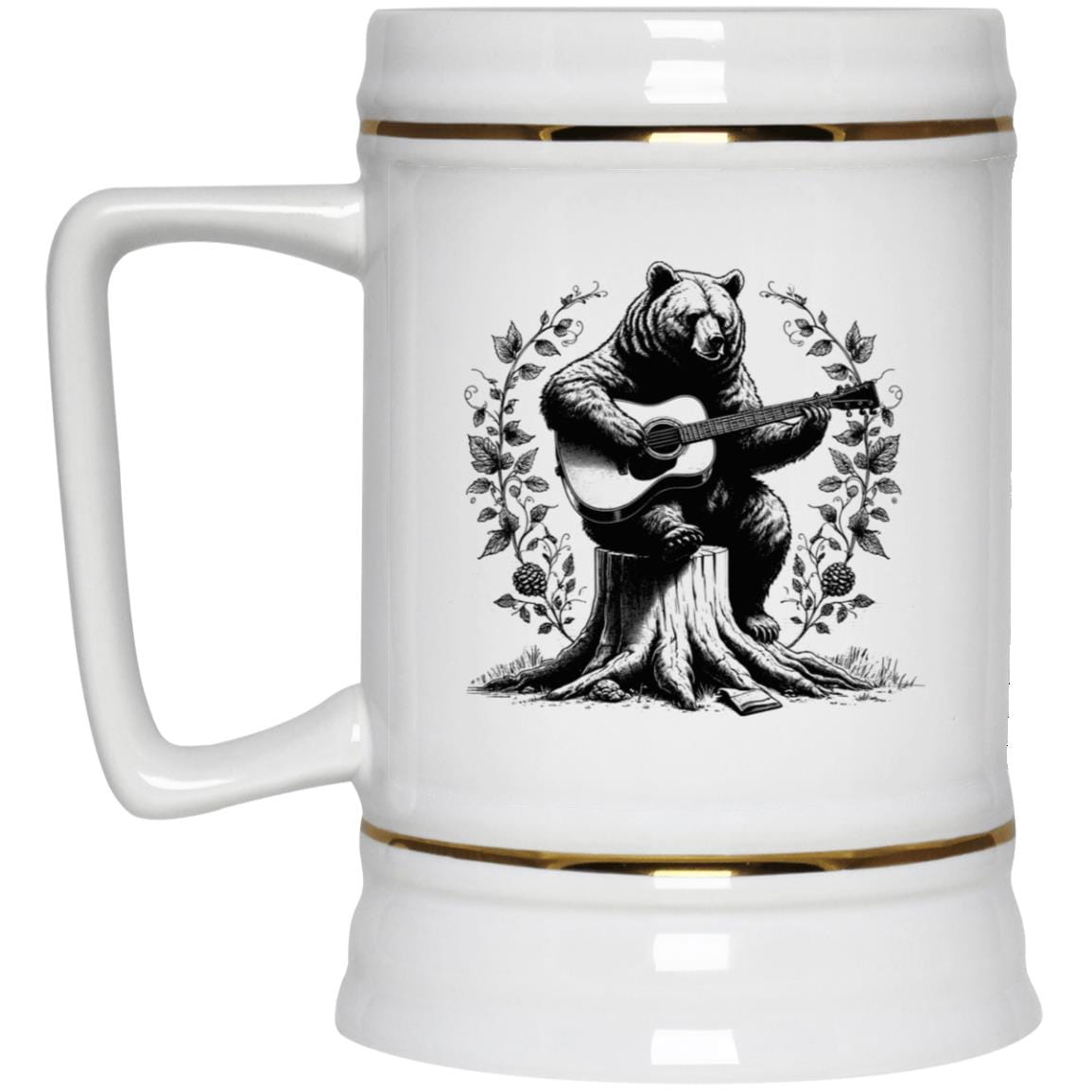 Guitar Bear Beer Stein 22oz.