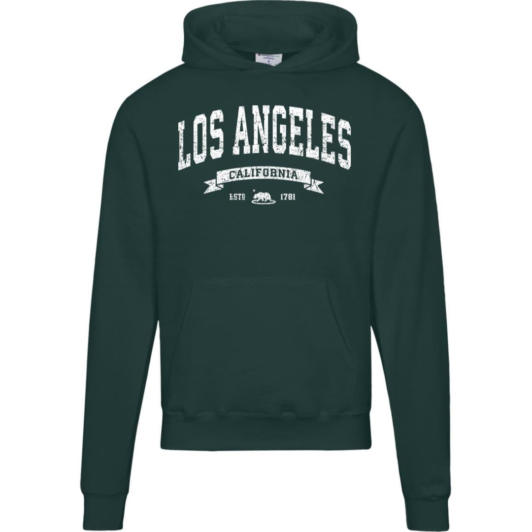 Distressed Vintage Los Angeles Hoodie - LA Champion Sweatshirt