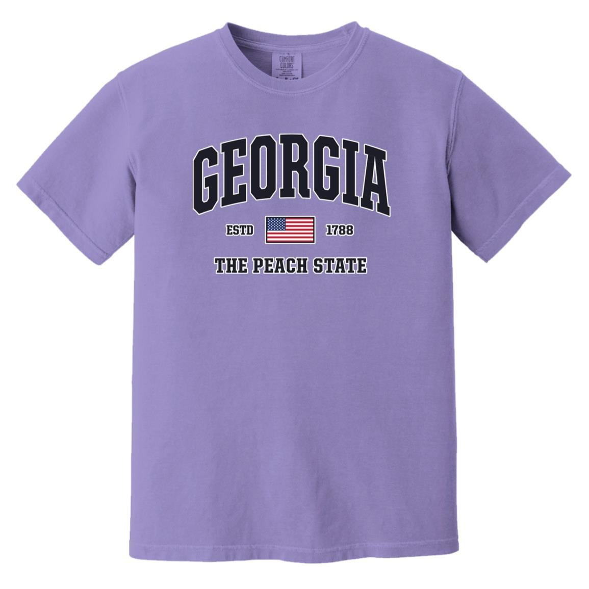 USA Flag Georgia Shirt - Patriotic GA Comfort Colors Tee