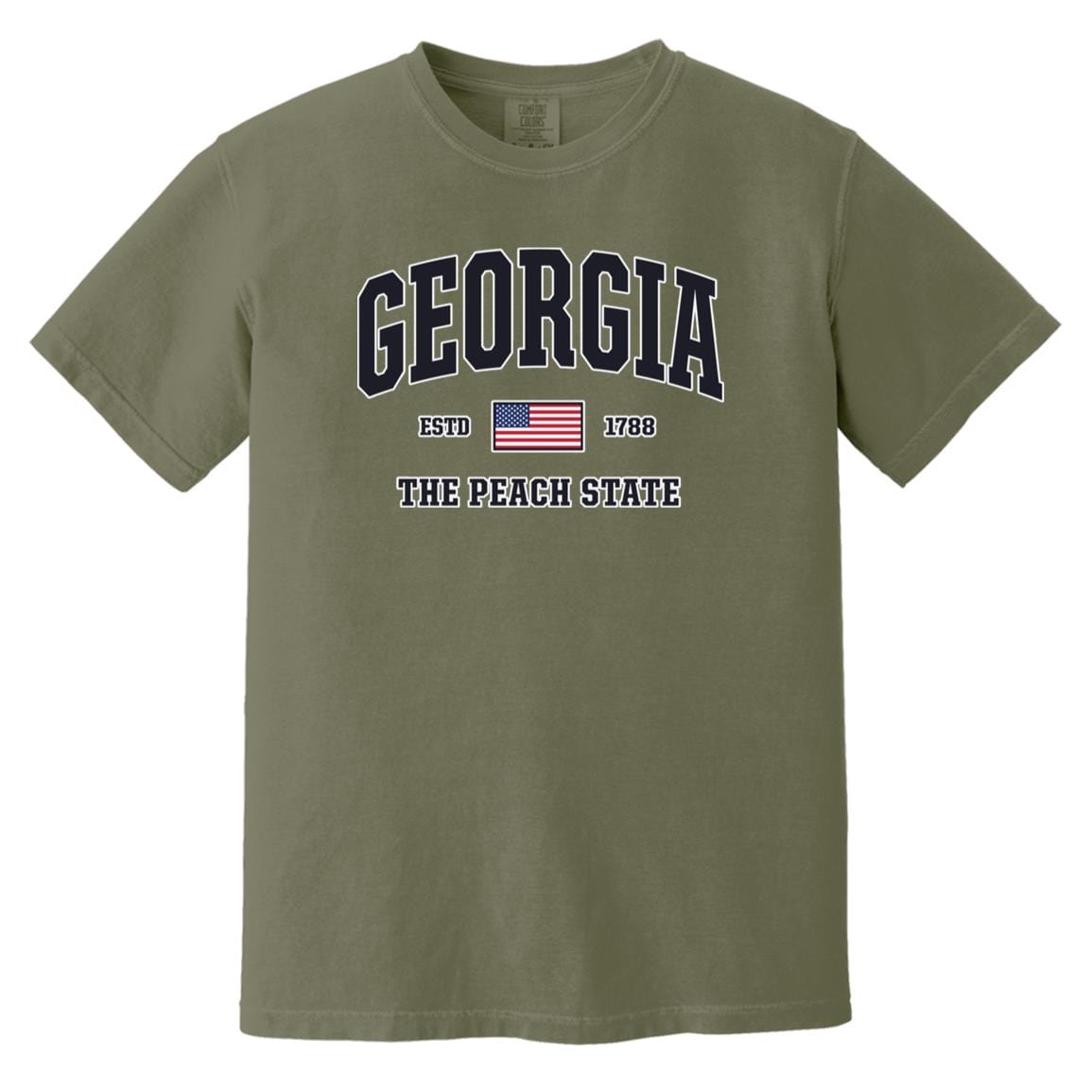 USA Flag Georgia Shirt - Patriotic GA Comfort Colors Tee