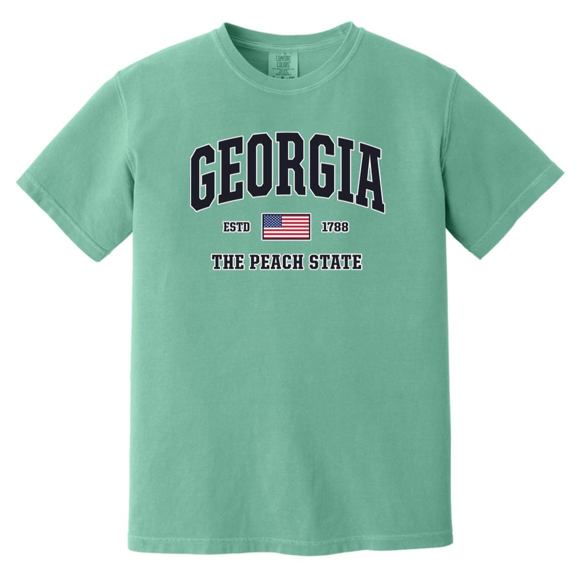 USA Flag Georgia Shirt - Patriotic GA Comfort Colors Tee