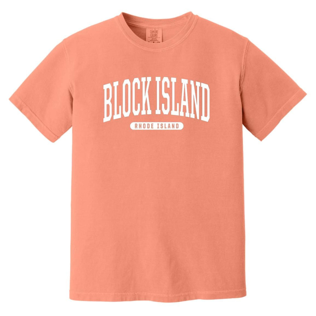 College Style Block Island T-Shirt - RI Comfort Colors Tee