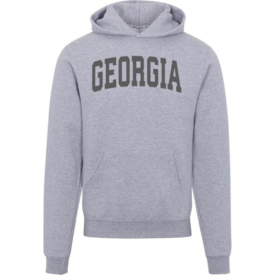 College Style Georgia Hoodie - GA Blackout Champion Sweatshirt