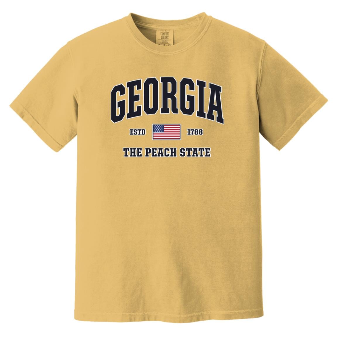 USA Flag Georgia Shirt - Patriotic GA Comfort Colors Tee