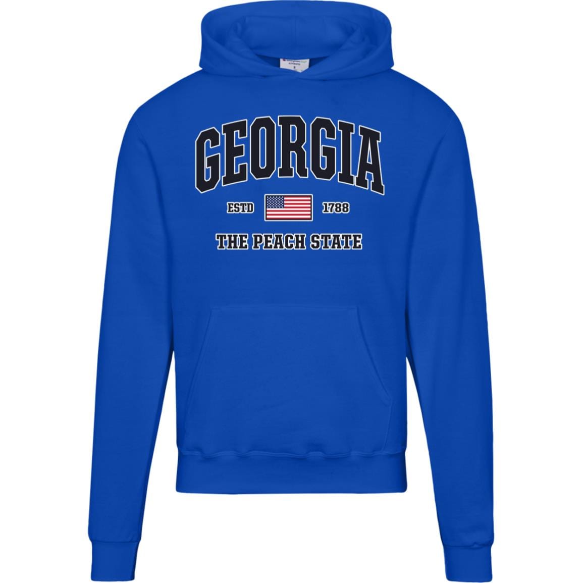 USA Flag Georgia Hoodie - Patriotic GA Champion Sweatshirt