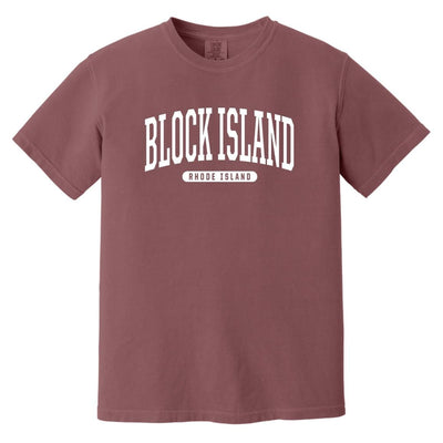 College Style Block Island T-Shirt - RI Comfort Colors Tee