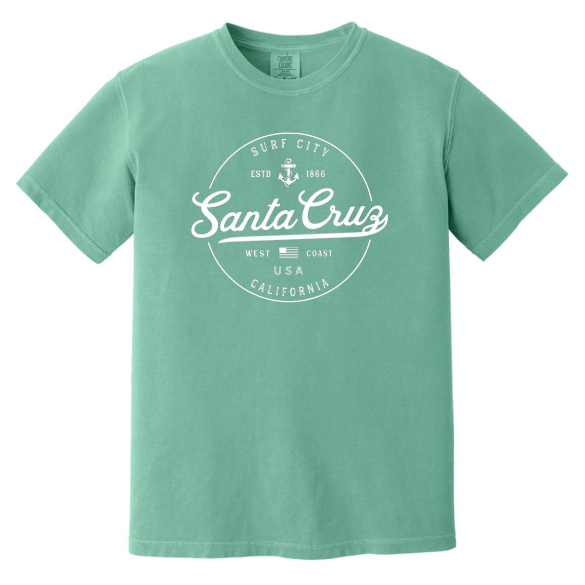 Santa Cruz California T-Shirt - Surf City CAComfort Colors Tee