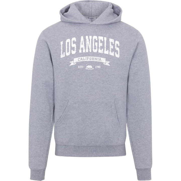 Distressed Vintage Los Angeles Hoodie - LA Champion Sweatshirt