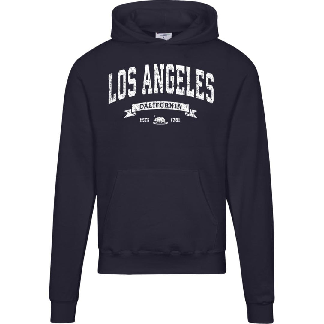 Distressed Vintage Los Angeles Hoodie - LA Champion Sweatshirt