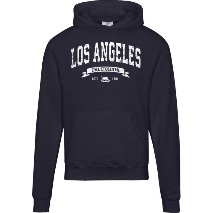 Distressed Vintage Los Angeles Hoodie - LA Champion Sweatshirt