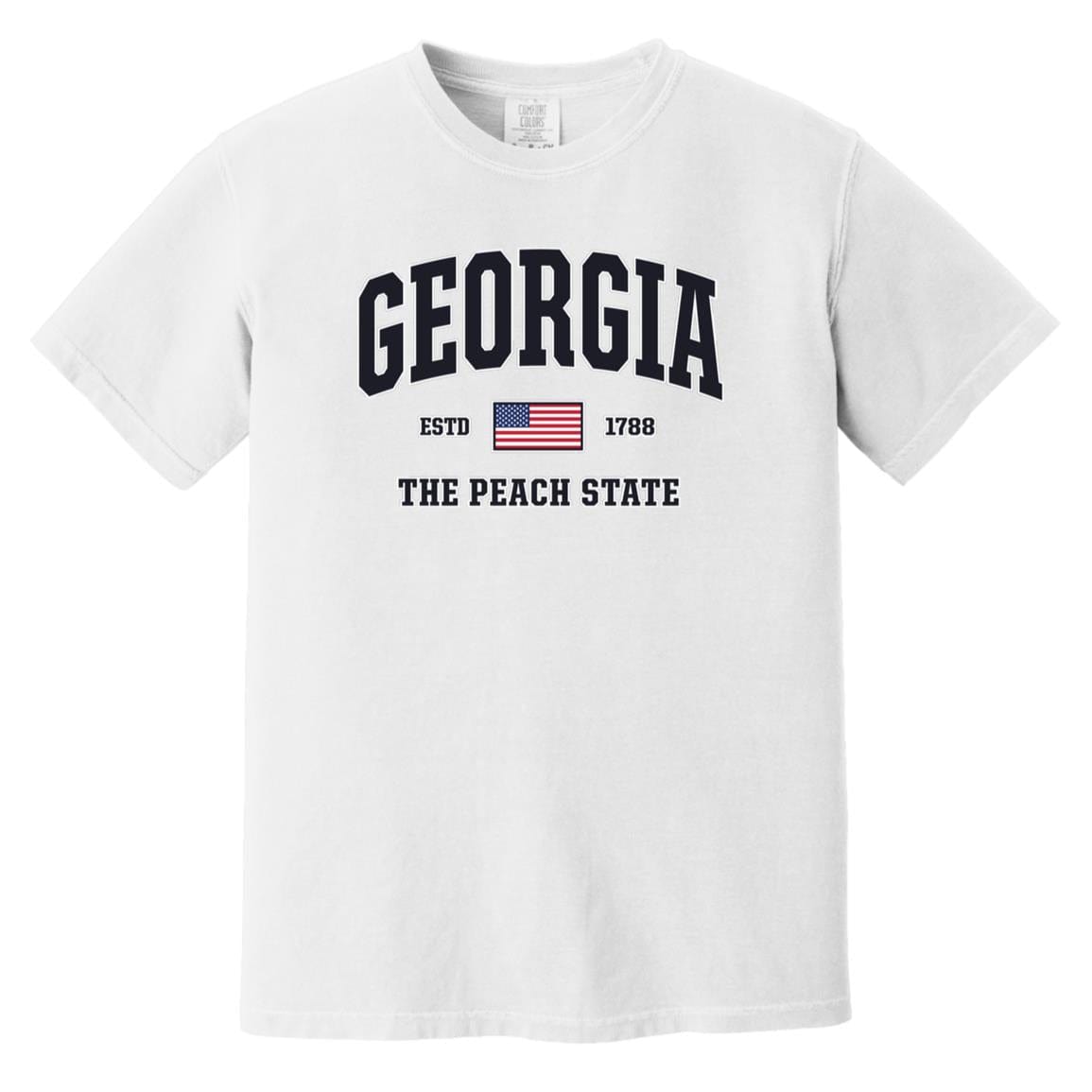 USA Flag Georgia Shirt - Patriotic GA Comfort Colors Tee