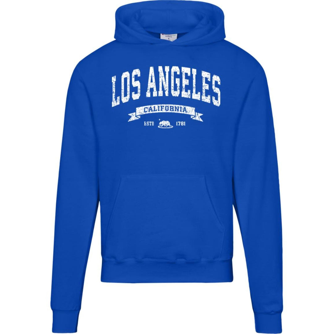 Distressed Vintage Los Angeles Hoodie - LA Champion Sweatshirt