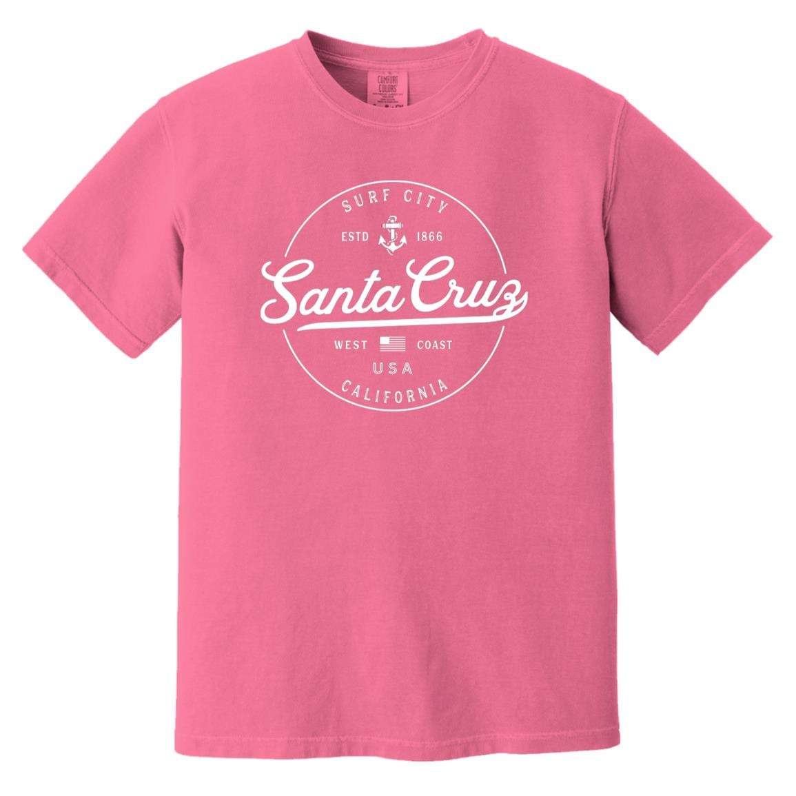 Santa Cruz California T-Shirt - Surf City CAComfort Colors Tee